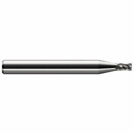 HARVEY TOOL 3/8 in. Cutter dia. x 0.0600 in. Radius x 0.5700 in.  Carbide Corner Radius End Mill, 4 Flutes 915260